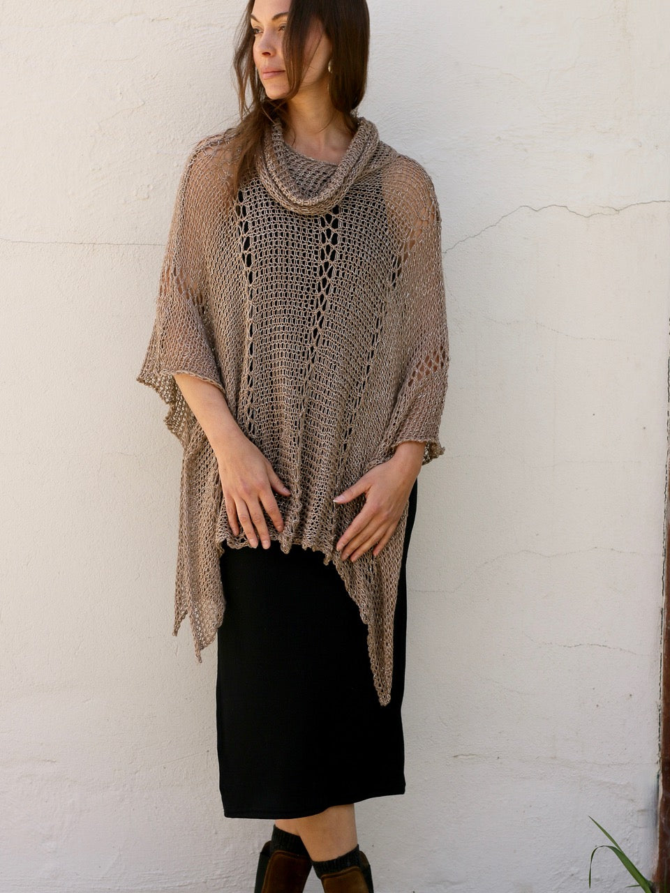 Cowl Neck Poncho