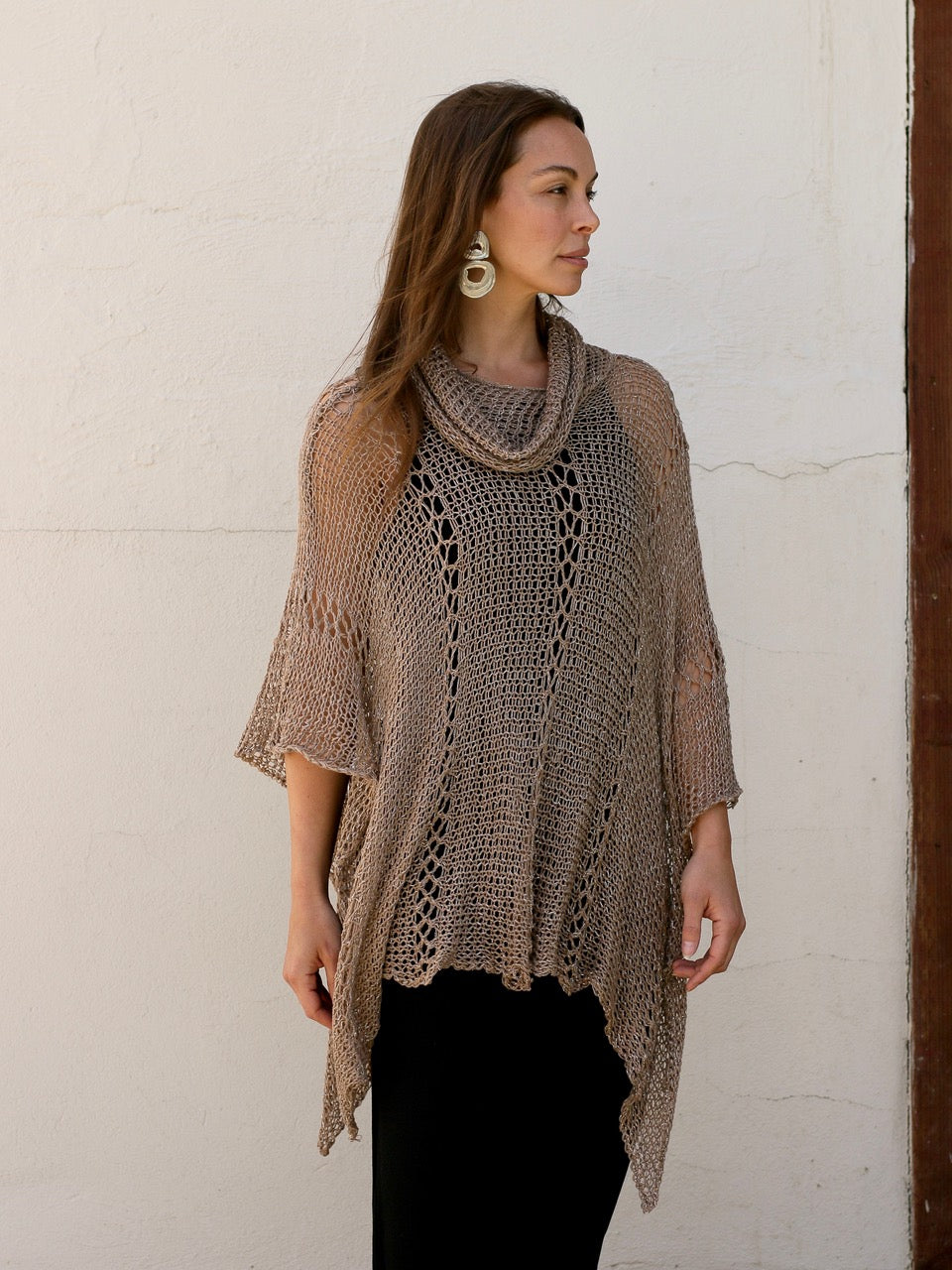 Cowl Neck Poncho