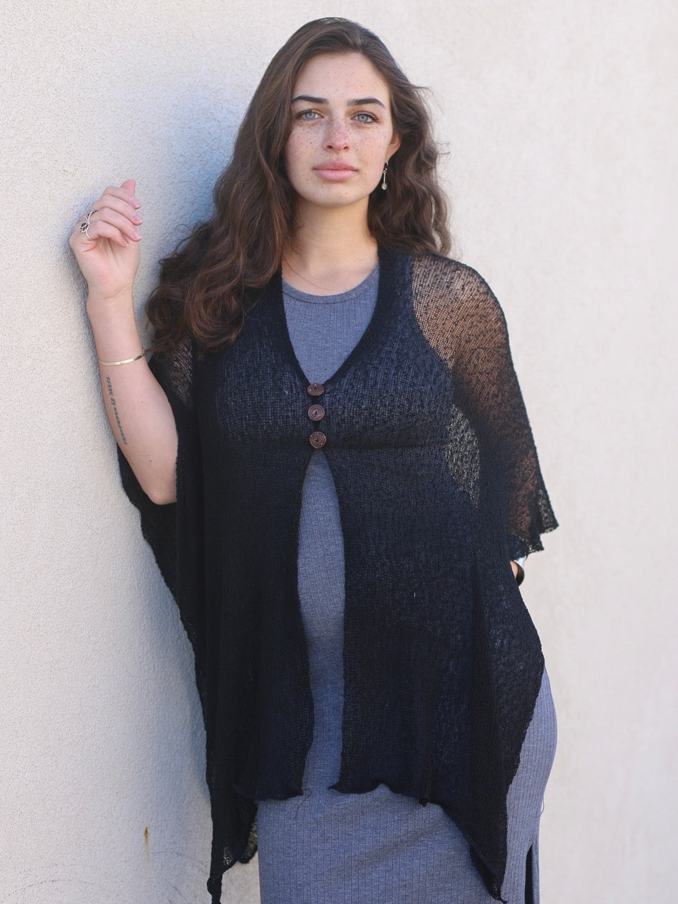 Mia 3 Button Cover Up