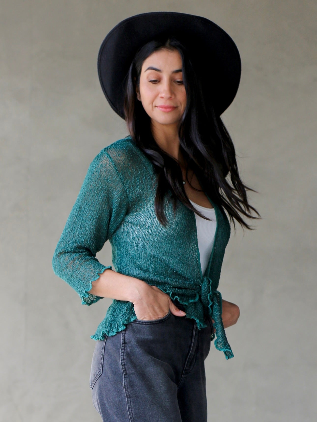 S 21 Double Knit Shrug