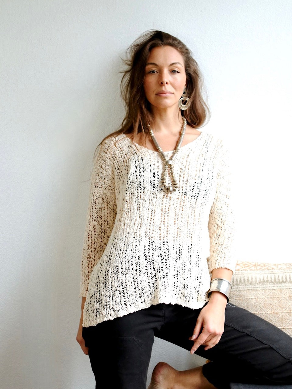 Shiri Textured Pullover