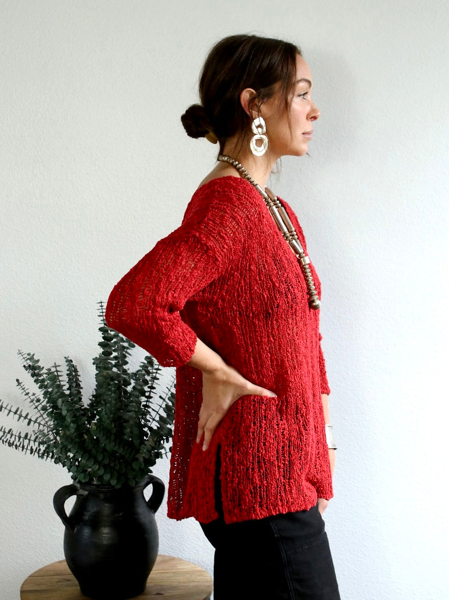 Shiri Textured Pullover