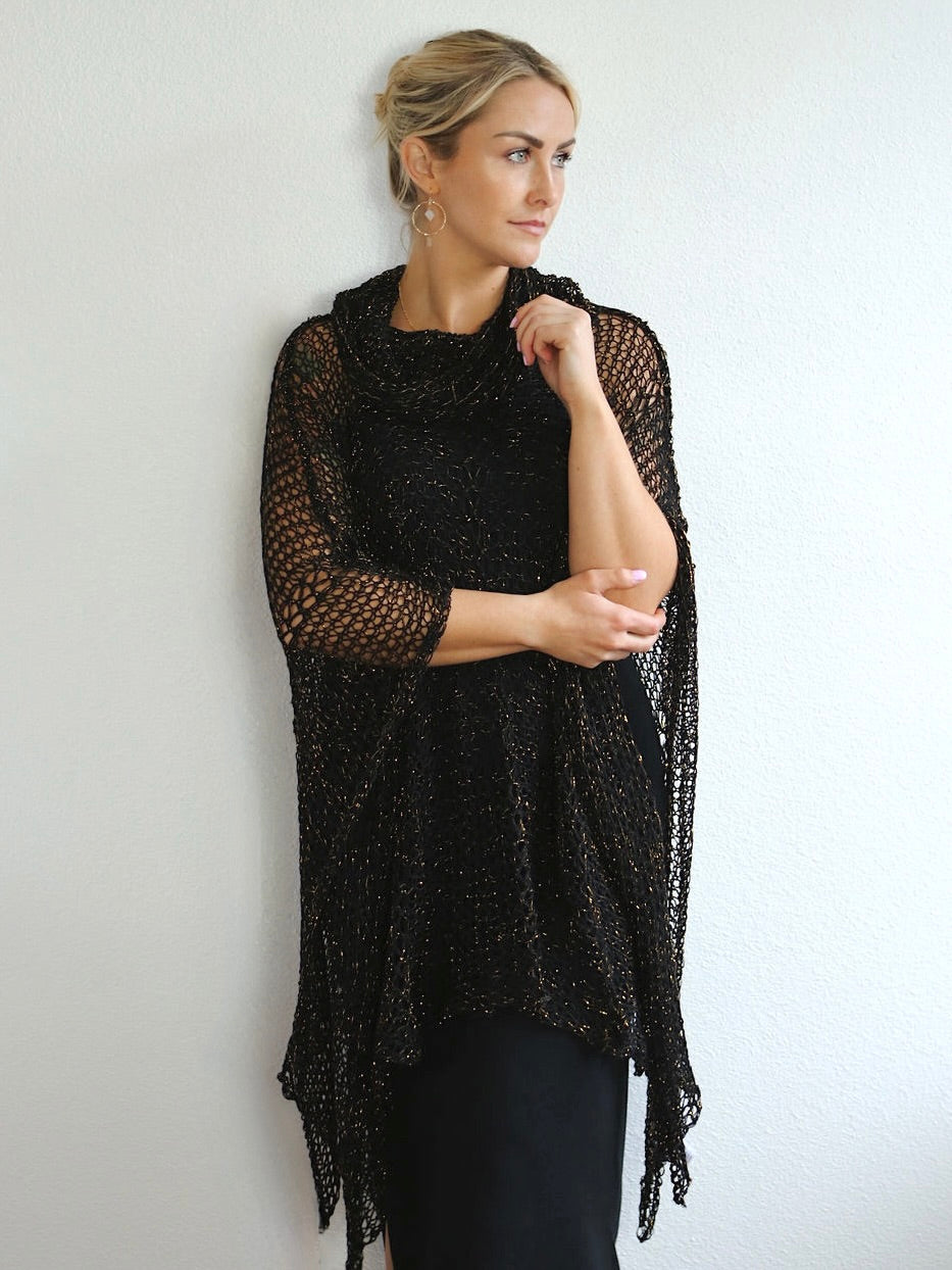 Cowl Neck Poncho