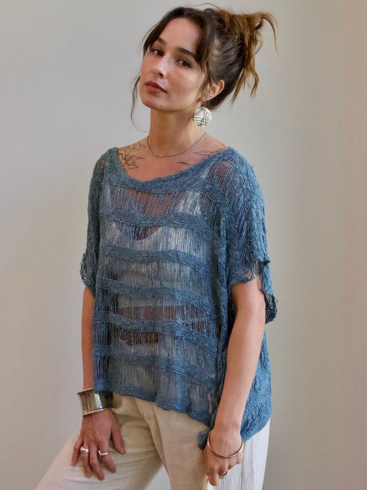 S 57 Drop Stitch Poncho