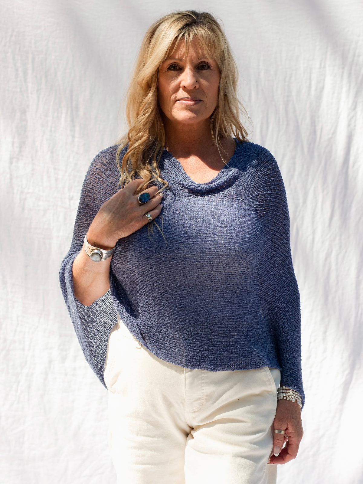 S 22 Double Knit Poncho / Scarf