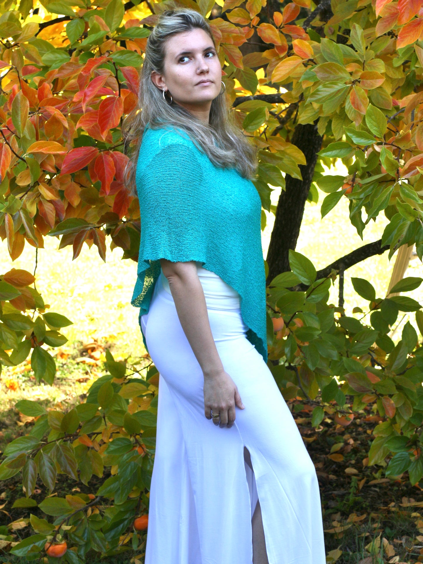 S 22 Double Knit Poncho / Scarf