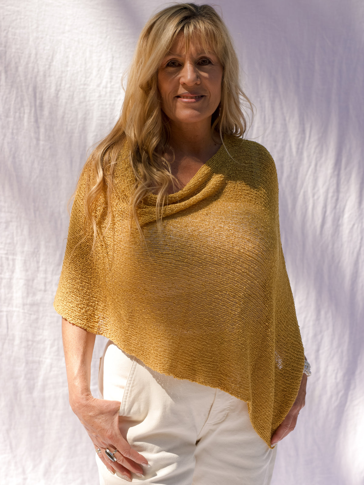 S 22 Double Knit Poncho / Scarf