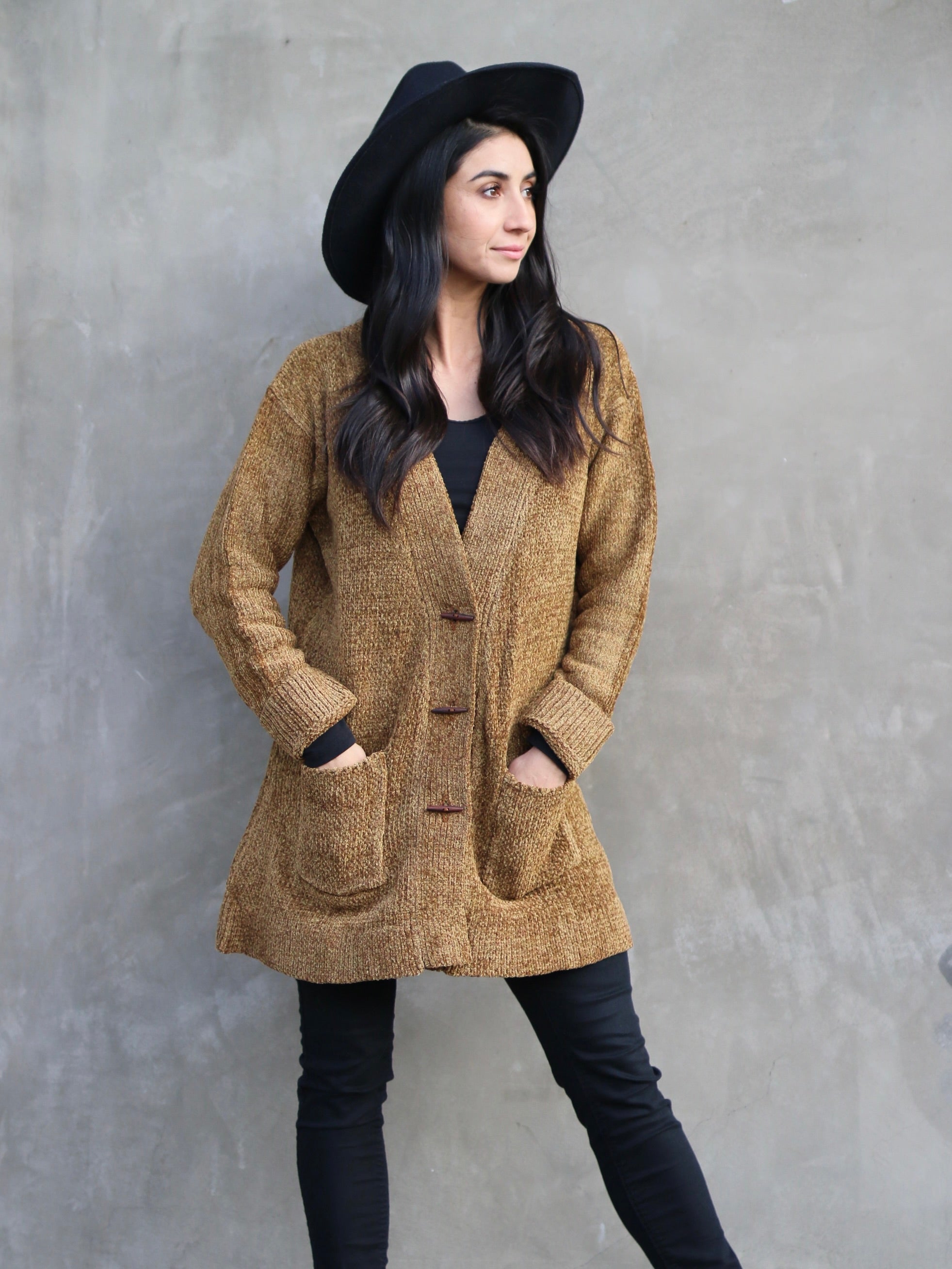 トップス 96AW STONE  CHENILLE KNIT CARDIGAN CozyLux Chenille Open Front Cardigan – Linda Anderson