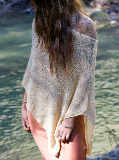 S 22 Double Knit Poncho / Scarf