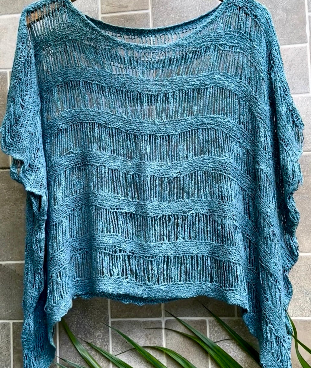 S 57 Drop Stitch Poncho