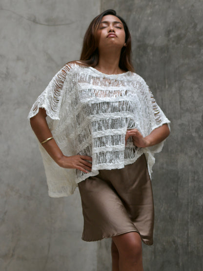 S 57 Drop Stitch Poncho