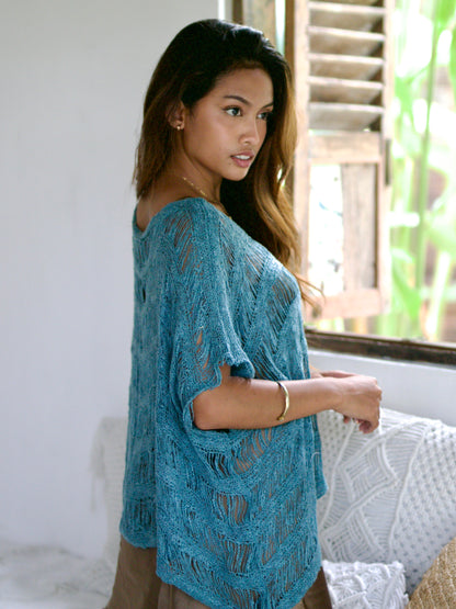 S 57 Drop Stitch Poncho