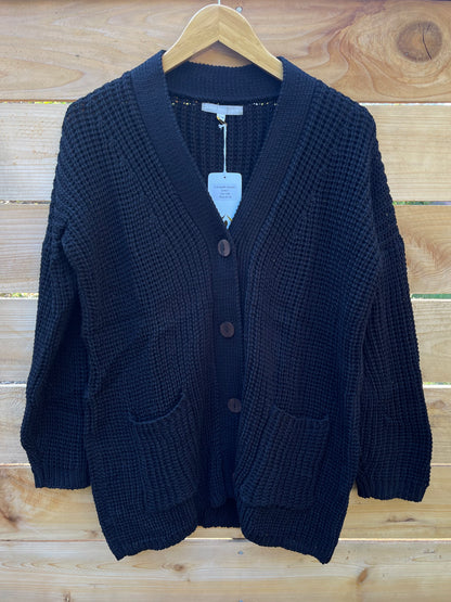 Waffle Cotton Cardigan